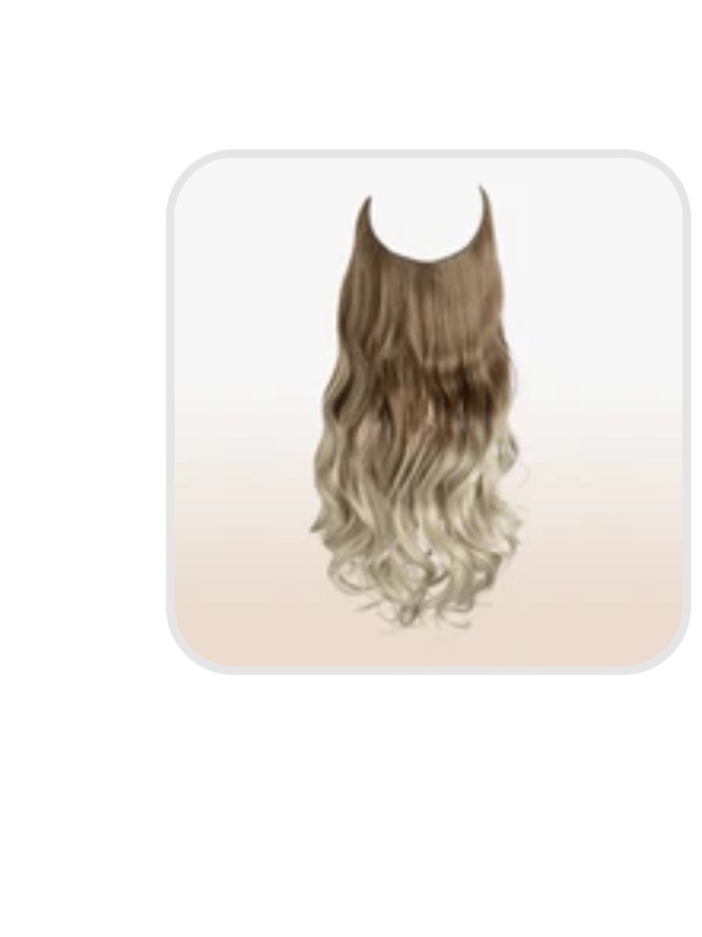 2- “That Hair” Brown to Ash Blonde Extensions straight and wavy
